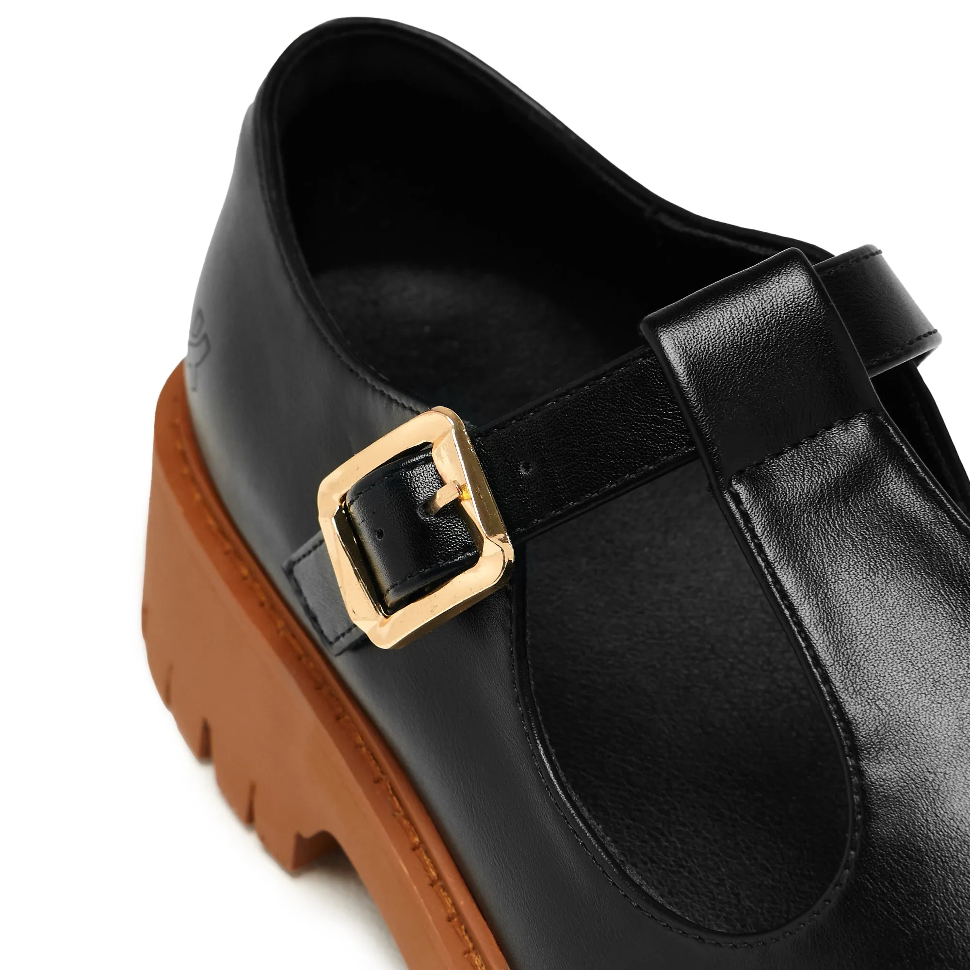 Abbot Men's Chunky Mary Janes - Black