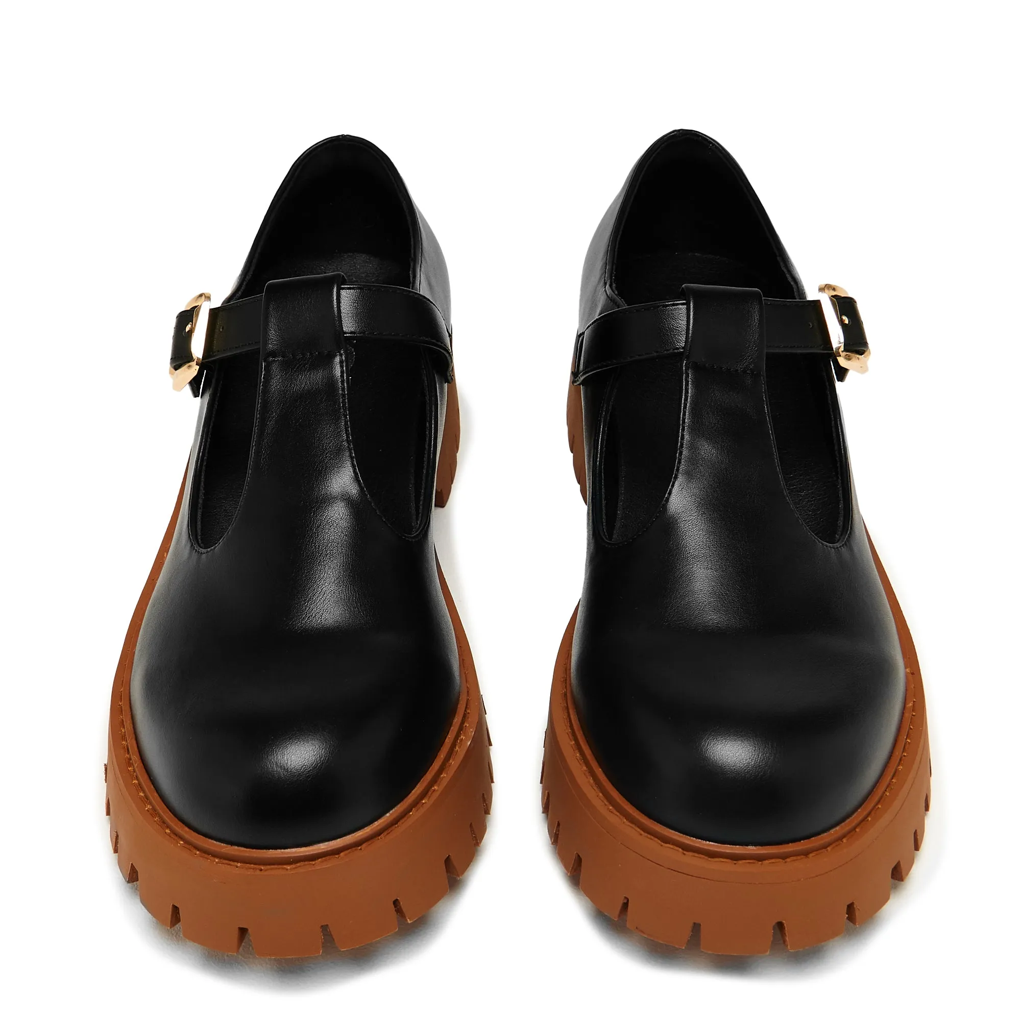 Abbot Men's Chunky Mary Janes - Black