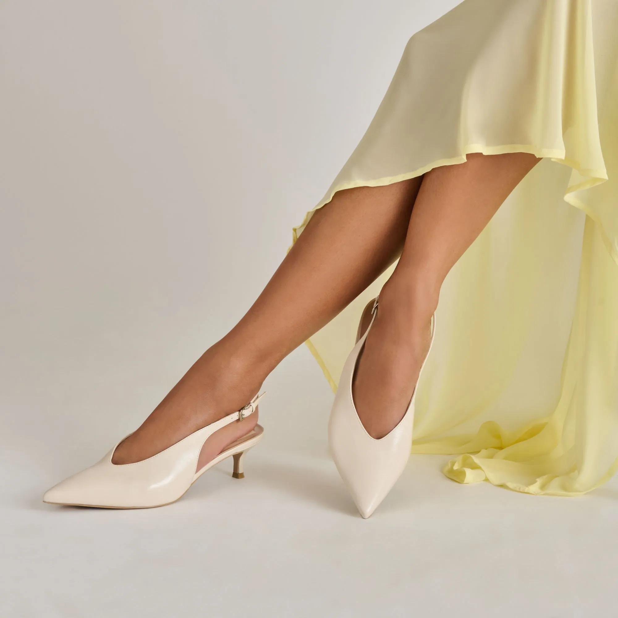 ALENNA HEELS BONE CRINKLE PATENT