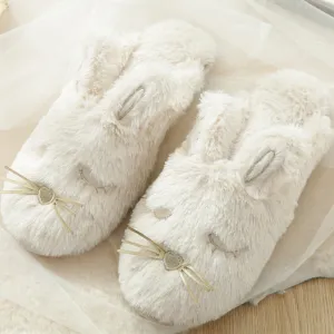 Animal Slippers Cute Rabbit Winter Comfortable Home Warmth Non-slip Cotton Drag UGG Style