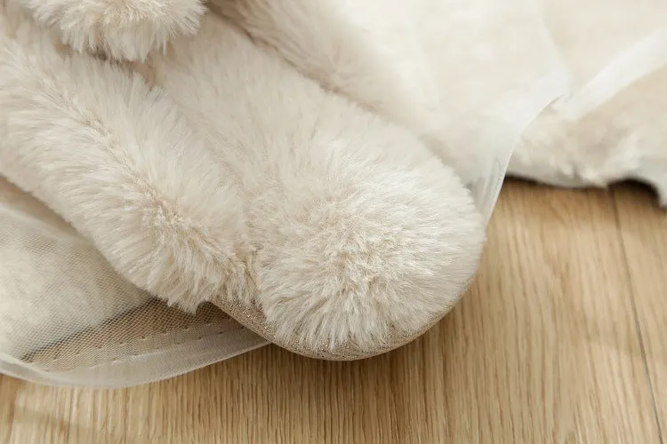 Animal Slippers Cute Rabbit Winter Comfortable Home Warmth Non-slip Cotton Drag UGG Style