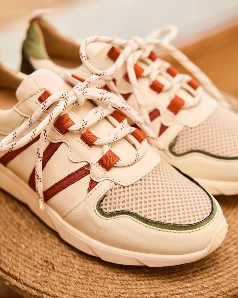 Chamois Recycled Vegan Leather Sneakers | Flower Field