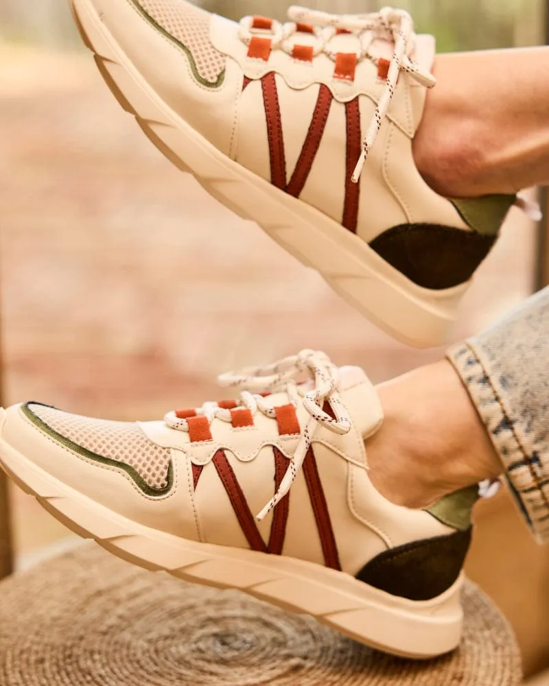 Chamois Recycled Vegan Leather Sneakers | Flower Field