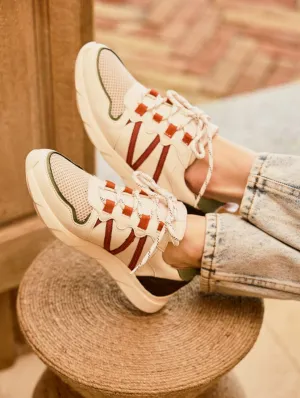 Chamois Recycled Vegan Leather Sneakers | Flower Field