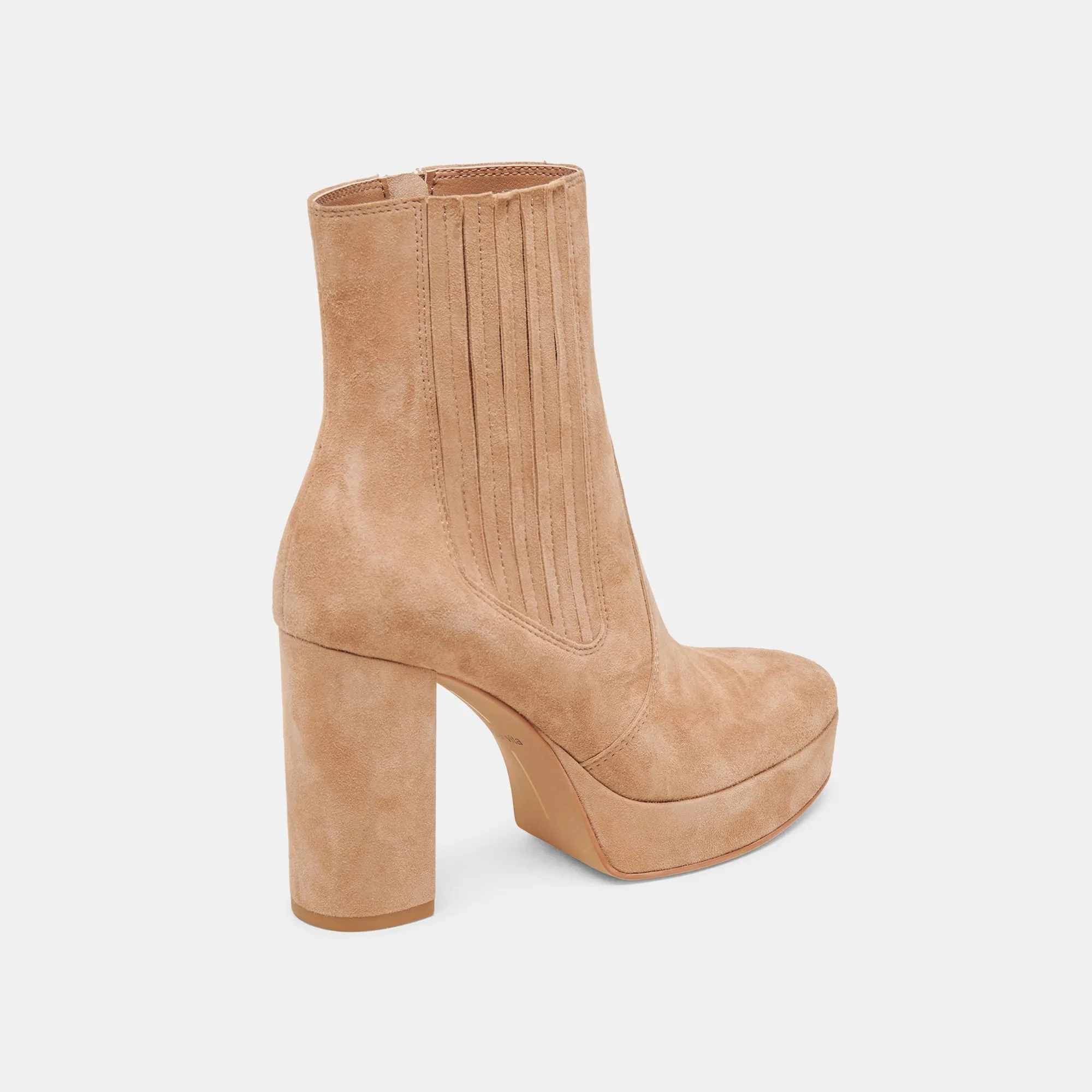 CINNY BOOTS CAMEL SUEDE