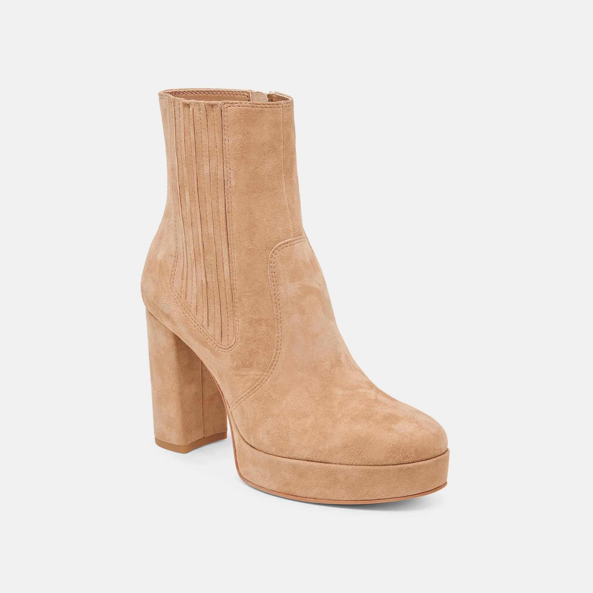 CINNY BOOTS CAMEL SUEDE