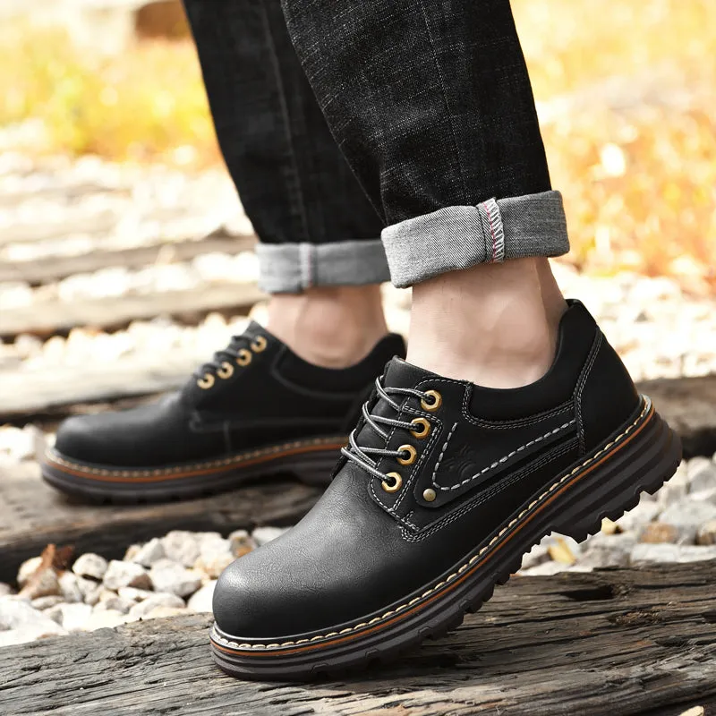 Comfortable and Roomy Leather Men's Shoes