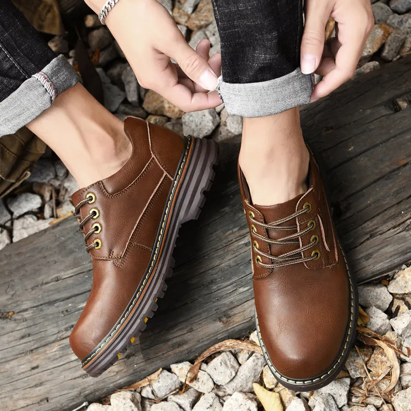 Comfortable and Roomy Leather Men's Shoes