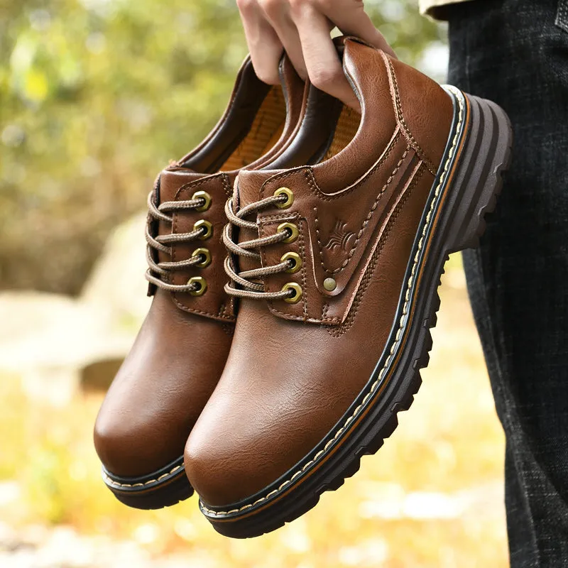 Comfortable and Roomy Leather Men's Shoes