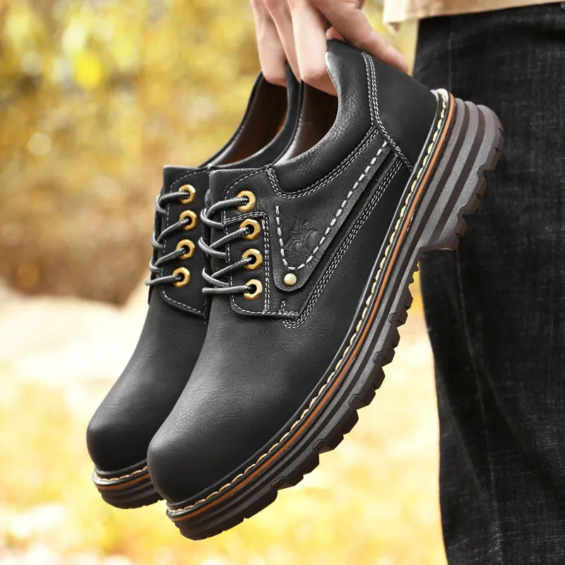 Comfortable and Roomy Leather Men's Shoes