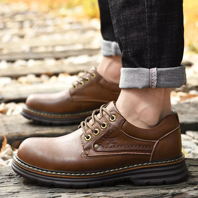 Comfortable and Roomy Leather Men's Shoes