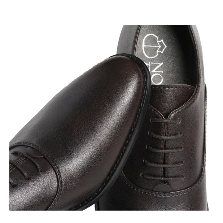 Damiano Men's Nappa  Vegan Leather Oxford Shoes | Brown