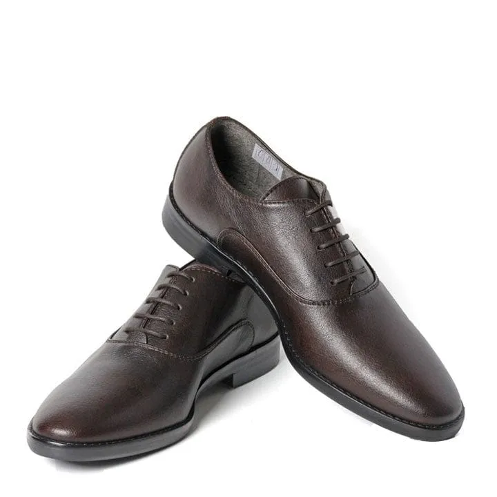 Damiano Men's Nappa  Vegan Leather Oxford Shoes | Brown