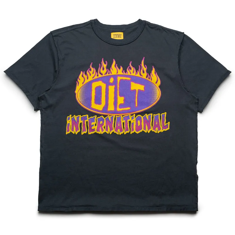 Diet Starts Monday INTL Flame Tee - Vintage Black