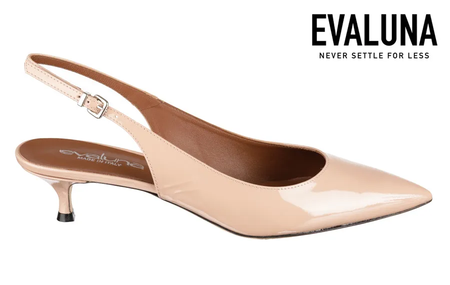 Eva Sling Nude Patent