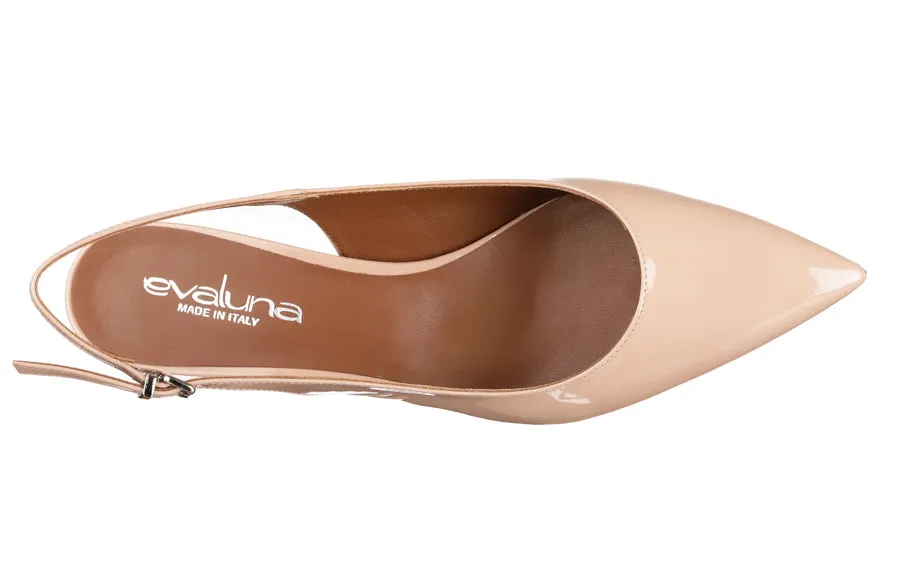 Eva Sling Nude Patent