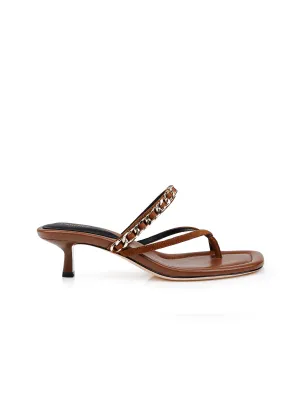 Georgette Kitten-Heel Sandal