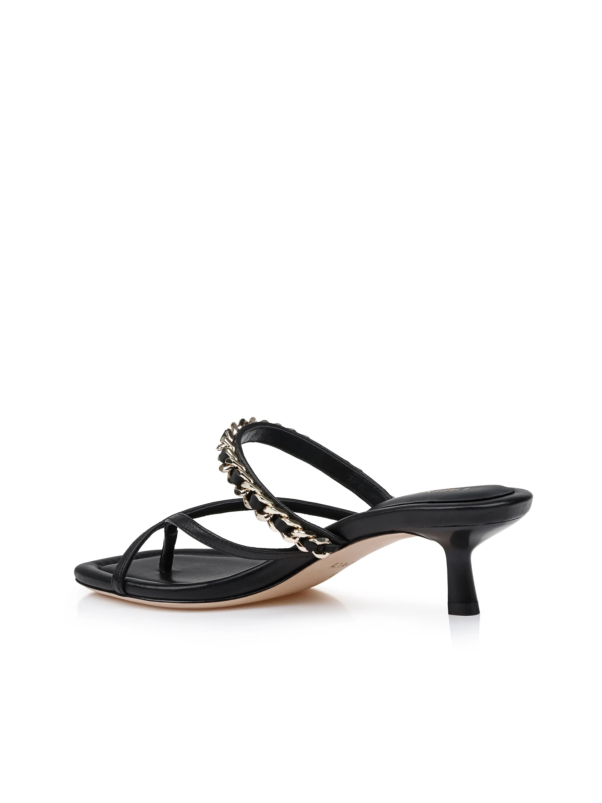 Georgette Kitten-Heel Sandal