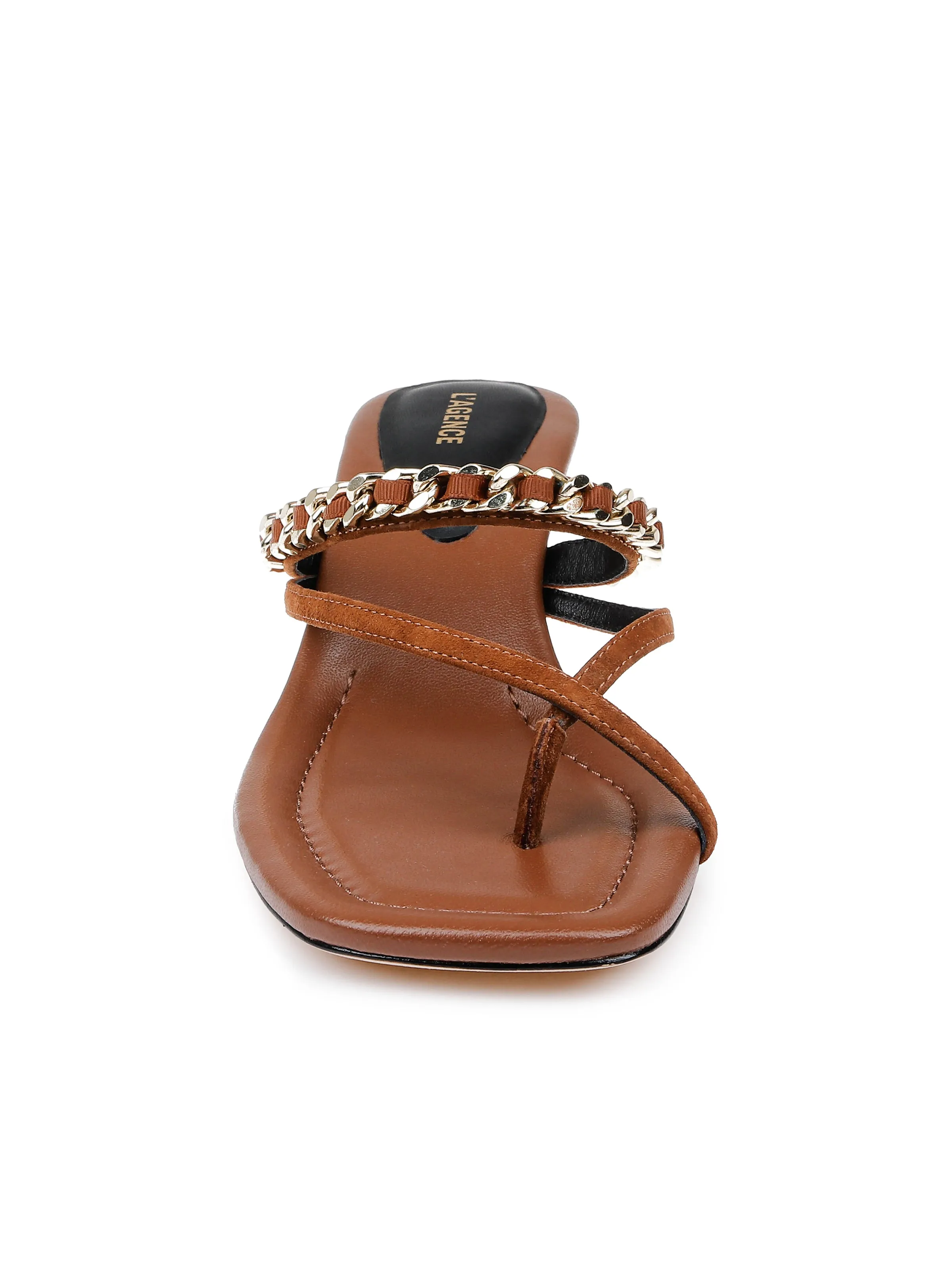 Georgette Kitten-Heel Sandal