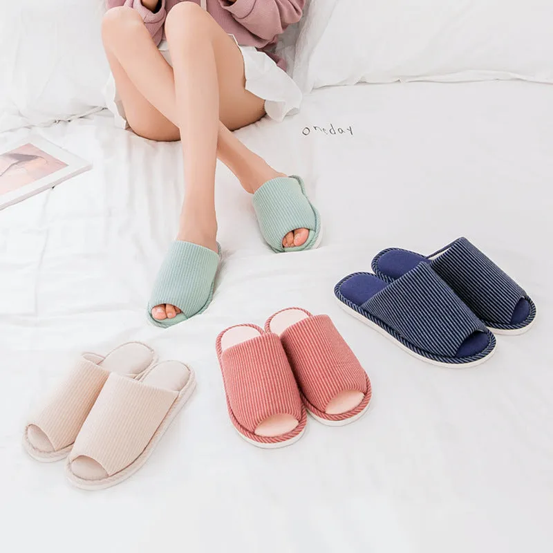 Japanese Four Seasons Home Comfortable Couple Slippers With Non-slip Soft UGG Style