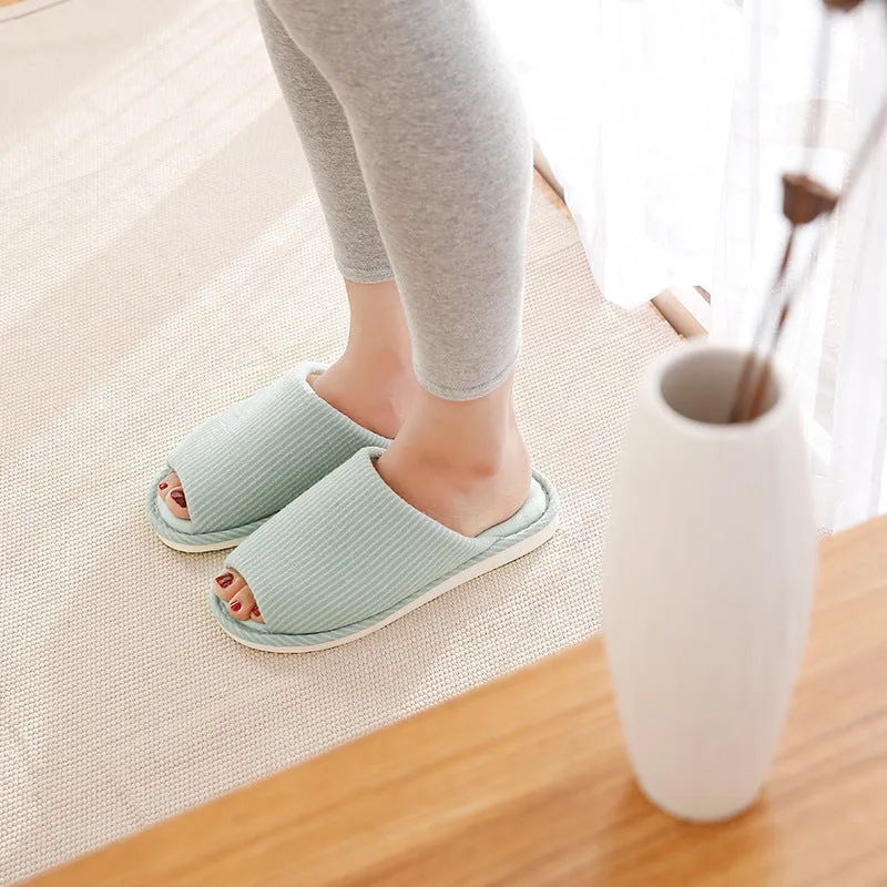 Japanese Four Seasons Home Comfortable Couple Slippers With Non-slip Soft UGG Style