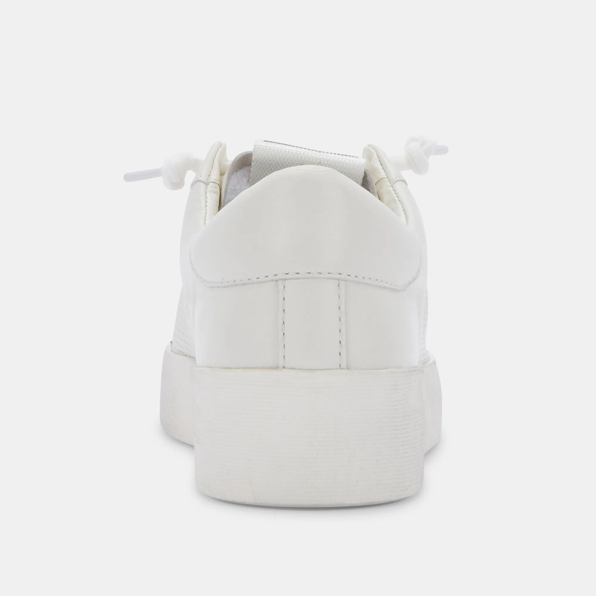 LEDGER SNEAKERS WHITE PERFORATED LEATHER