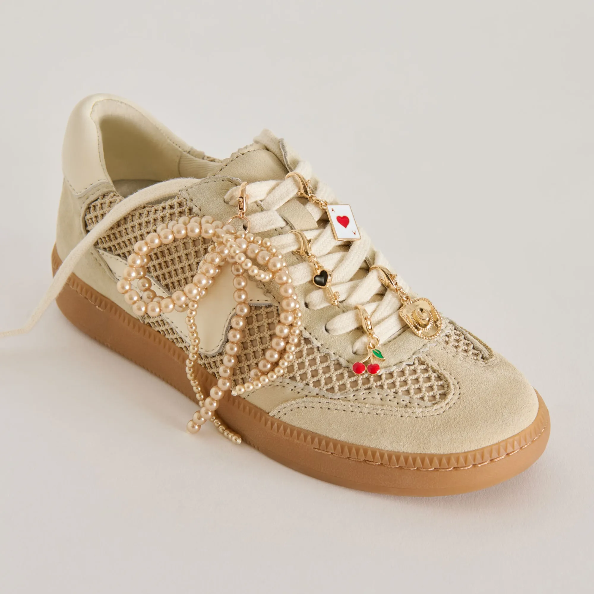 NOTICE SNEAKERS SESAME MESH   GOLD CHARM BUNDLE