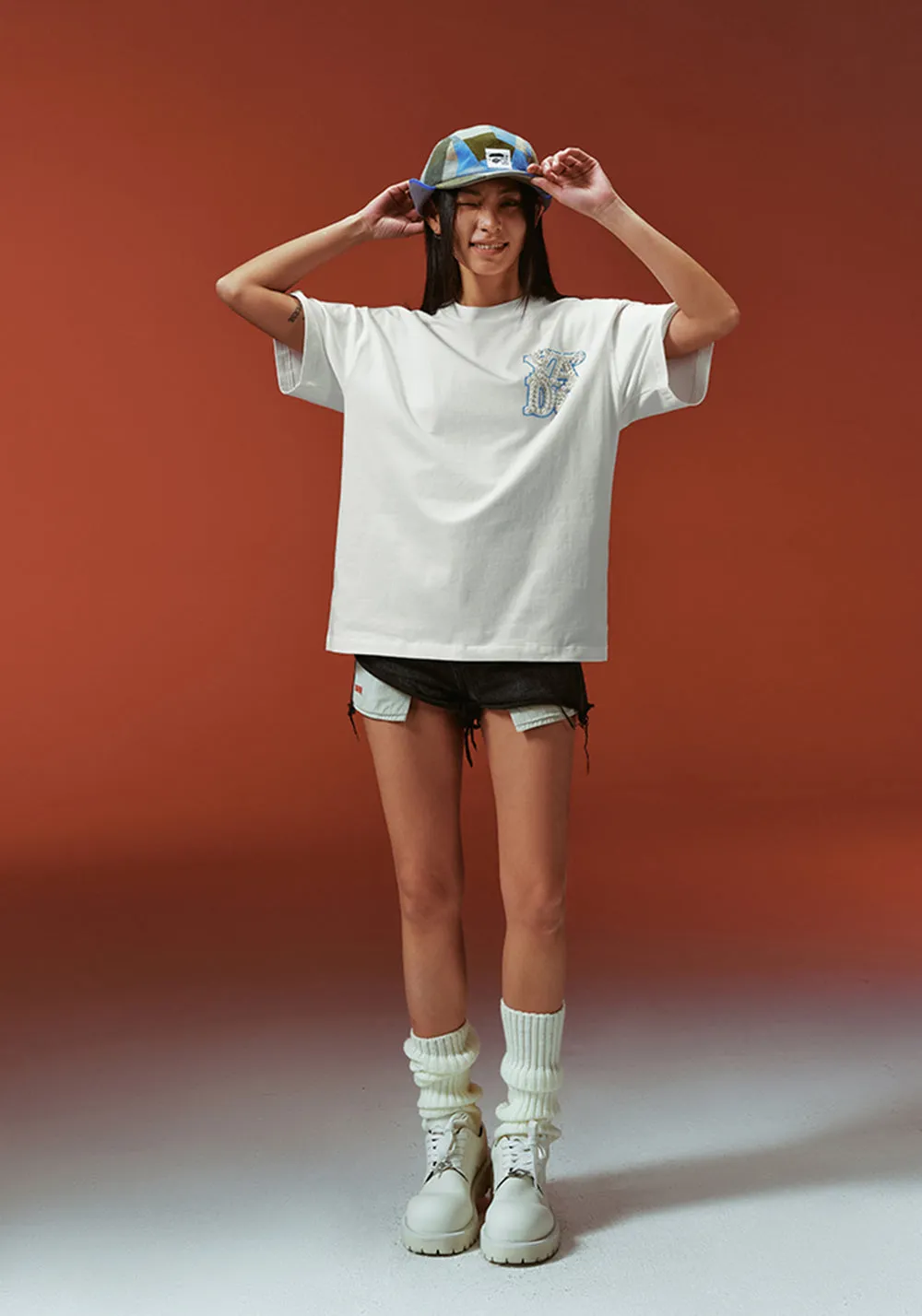 Pearl Logo Print Short Sleeve