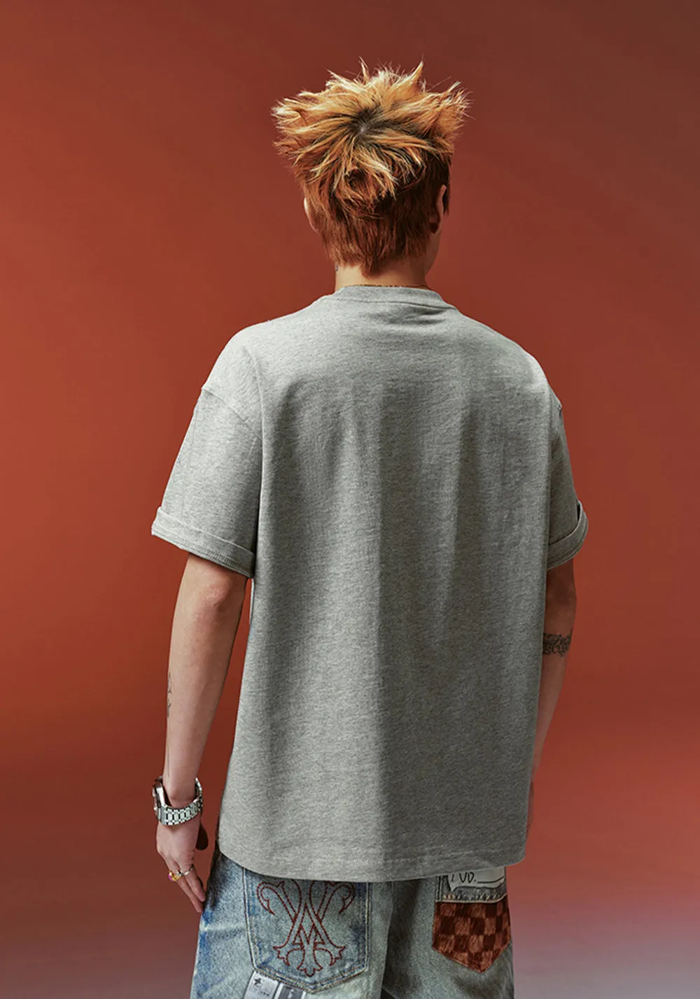 Pearl Logo Print Short Sleeve