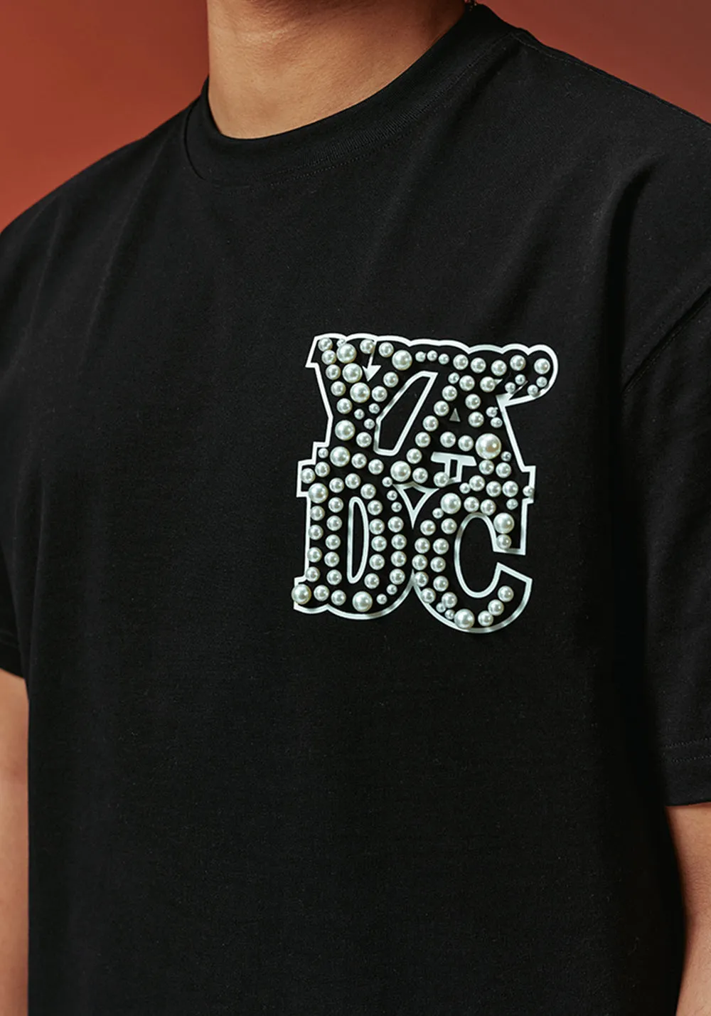 Pearl Logo Print Short Sleeve