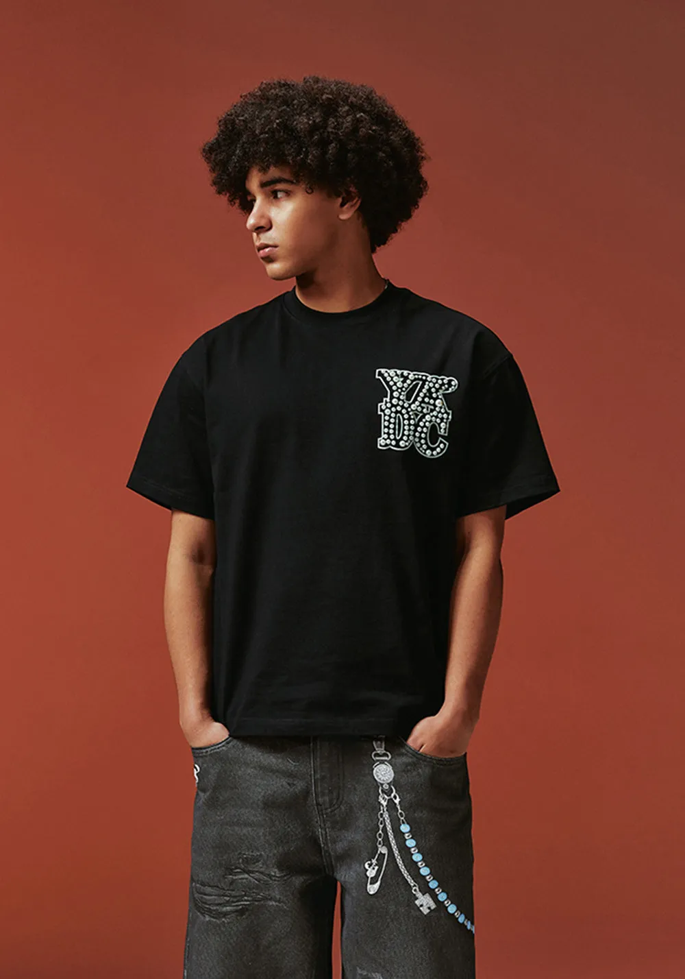 Pearl Logo Print Short Sleeve