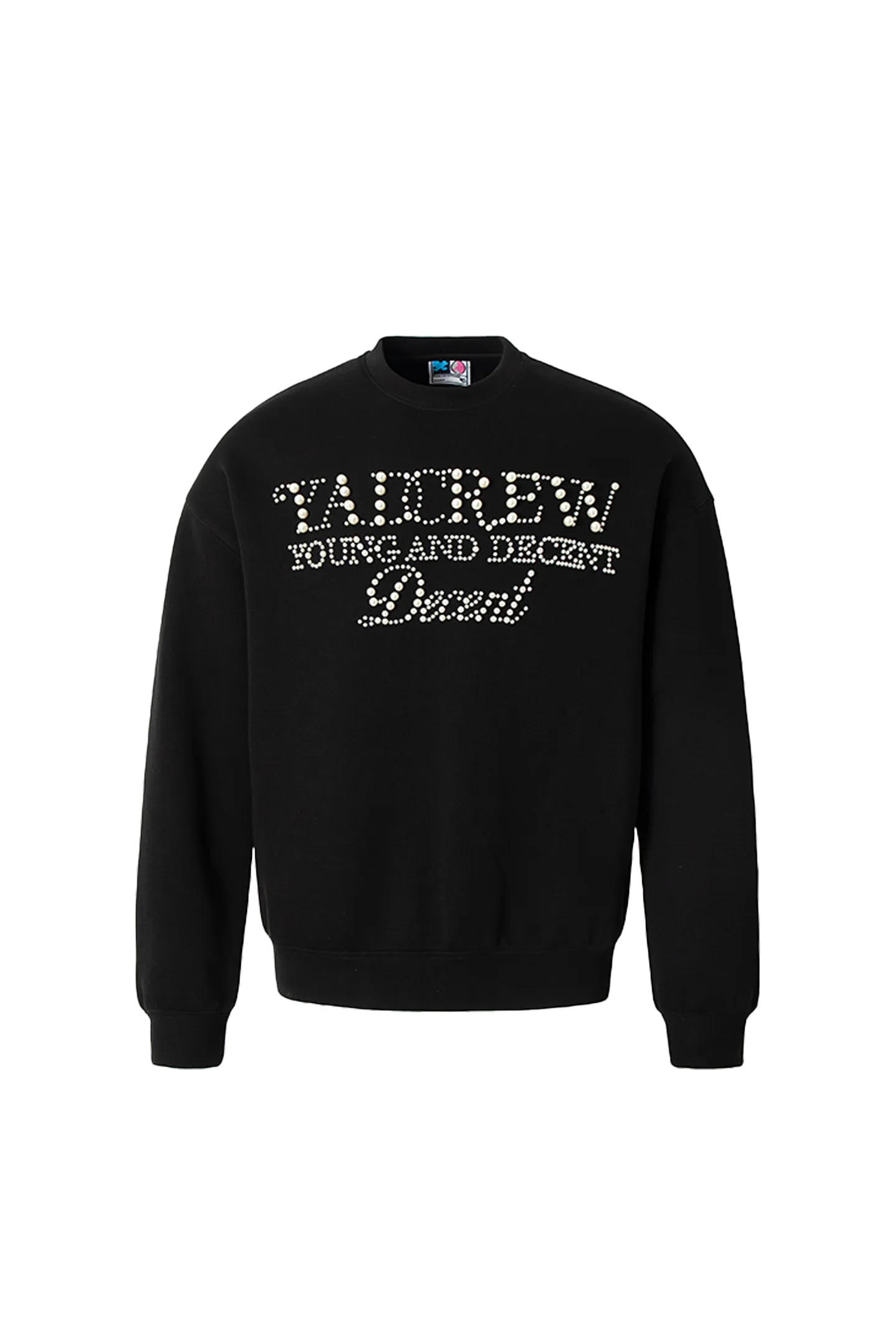 Pearl Text Print Crewneck Sweatshirt