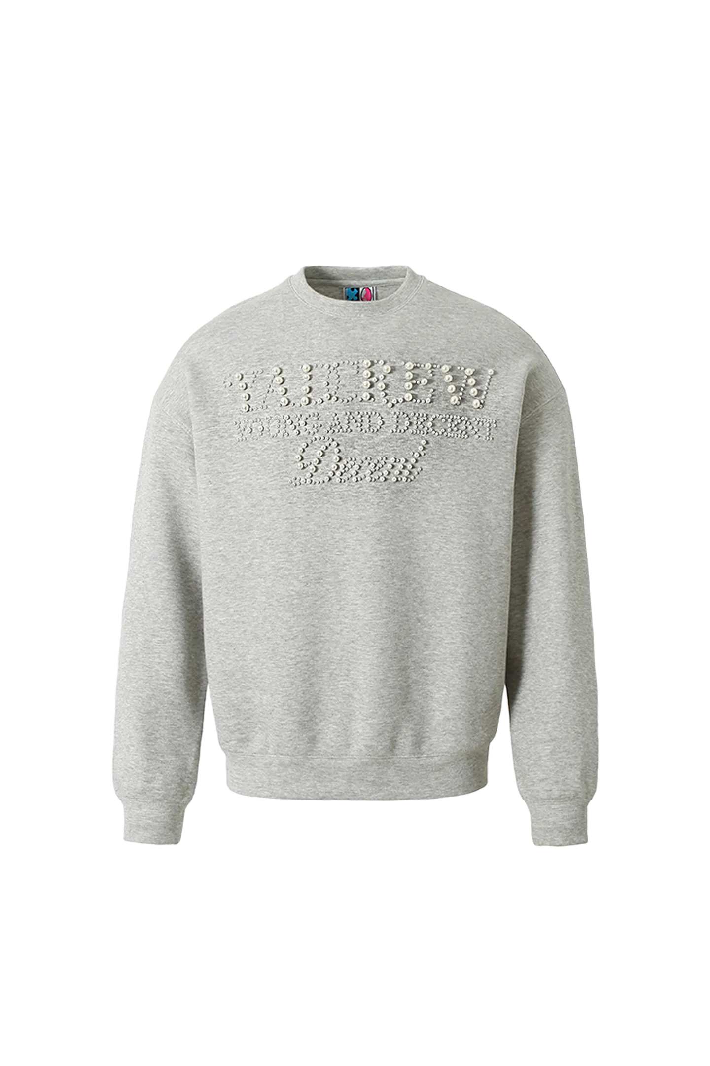 Pearl Text Print Crewneck Sweatshirt