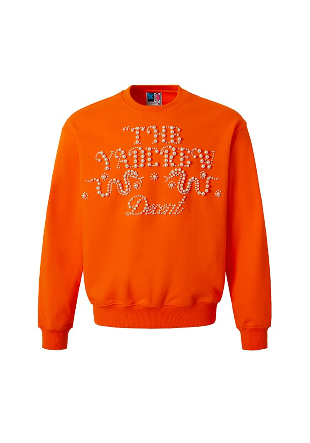 Pearl Text Snake Shadow Typography Sweatshirt