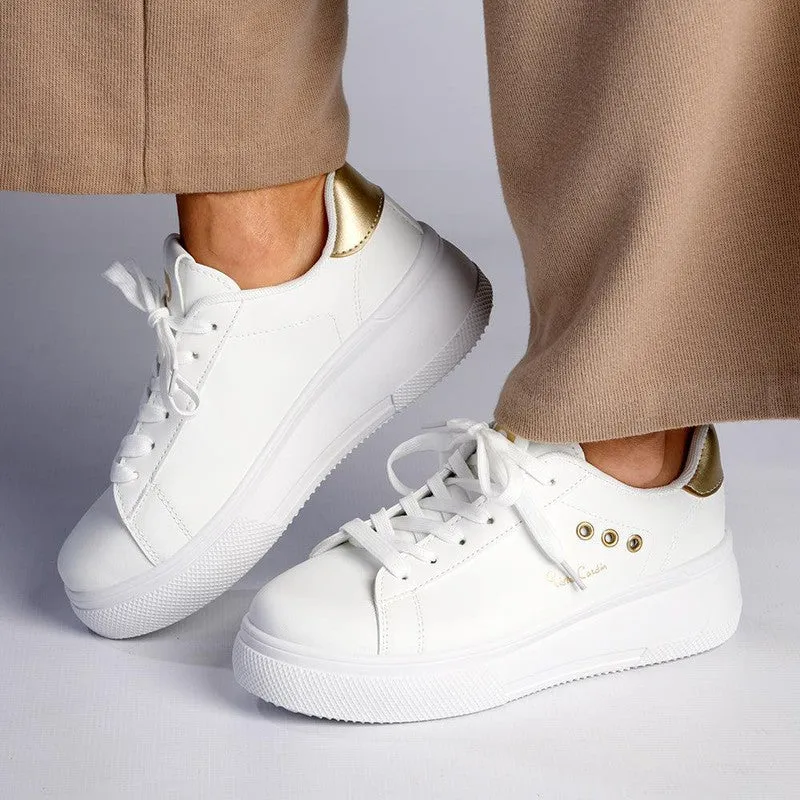 Pierre Cardin Valentine Sneaker - White / Gold