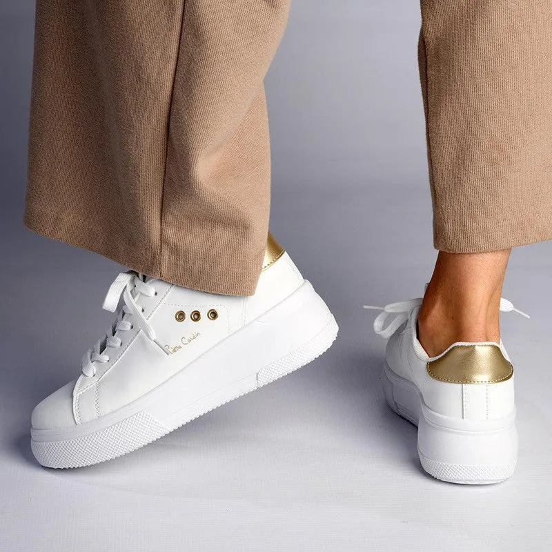 Pierre Cardin Valentine Sneaker - White / Gold