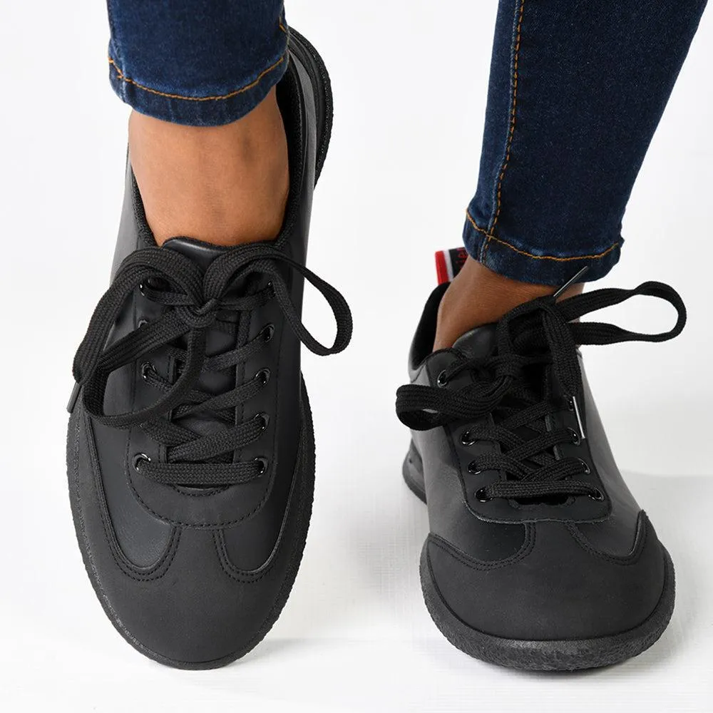 Pierre Cardin Wembi 2 Ladies Lace Up Sneaker -  Black