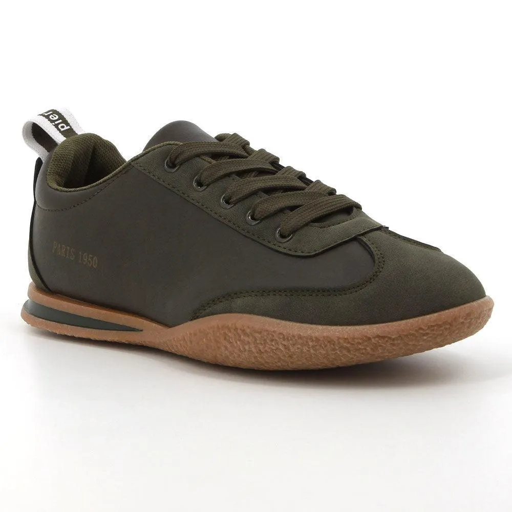 Pierre Cardin Wembi 2 Ladies Lace Up Sneaker -  Olive