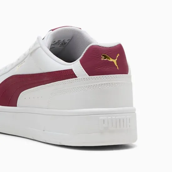 PUMA MEN'S COURT CLASSICO WHITE/RED SNEAKER SHOES