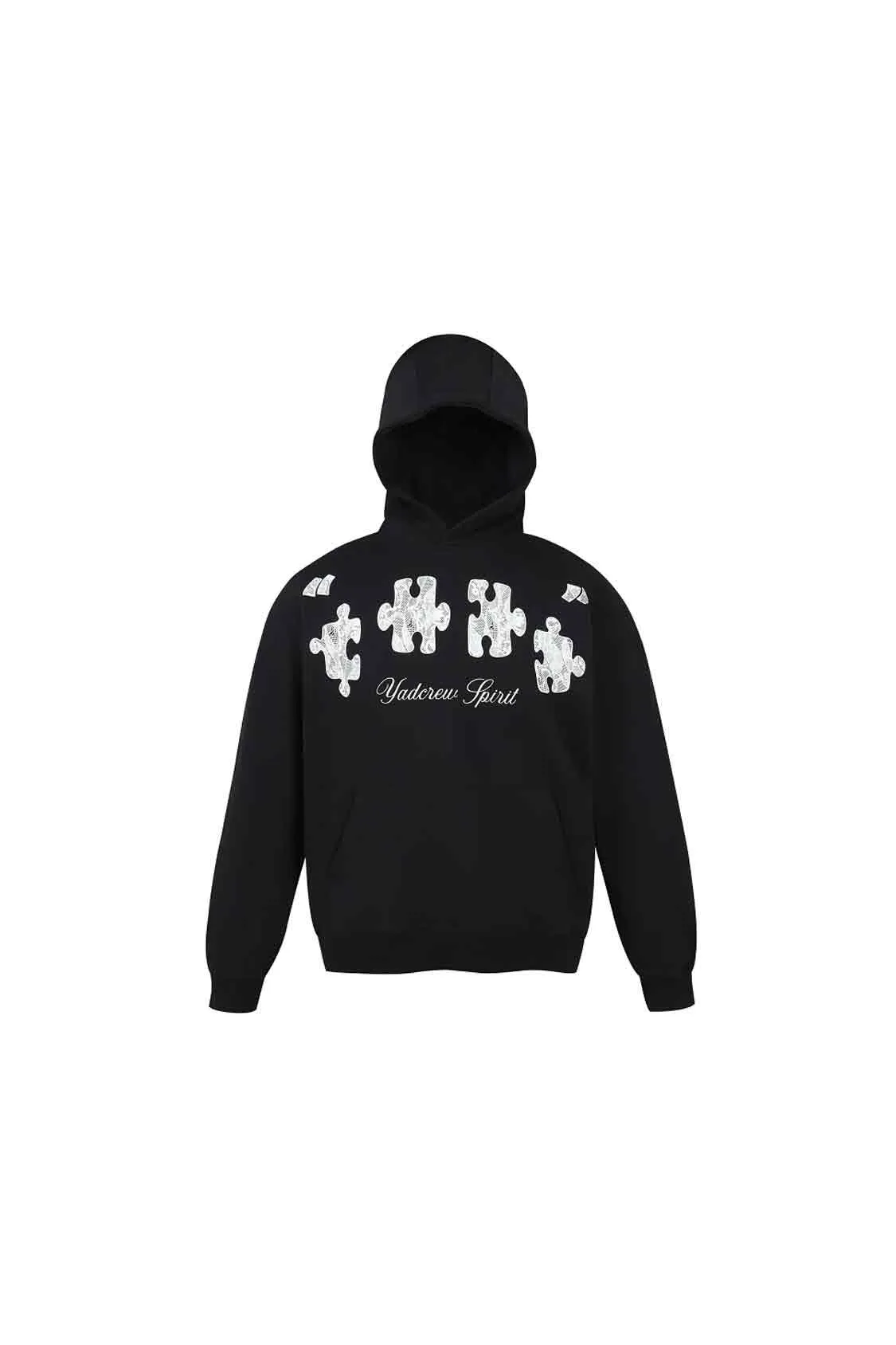 Puzzle Lace Print Hoodie