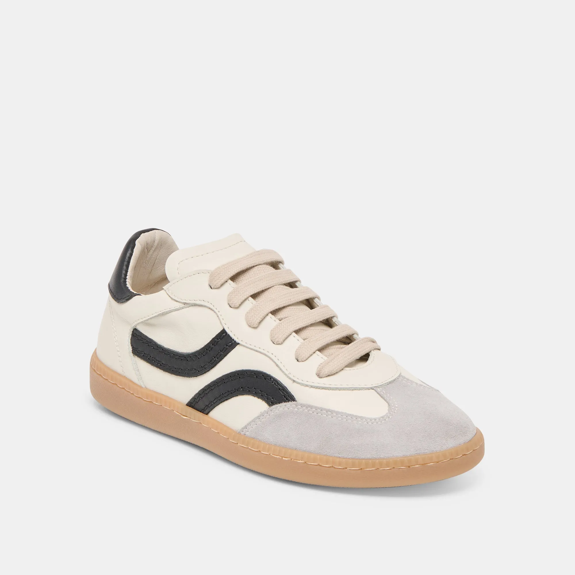 REBEL SNEAKERS WHITE BLACK LEATHER