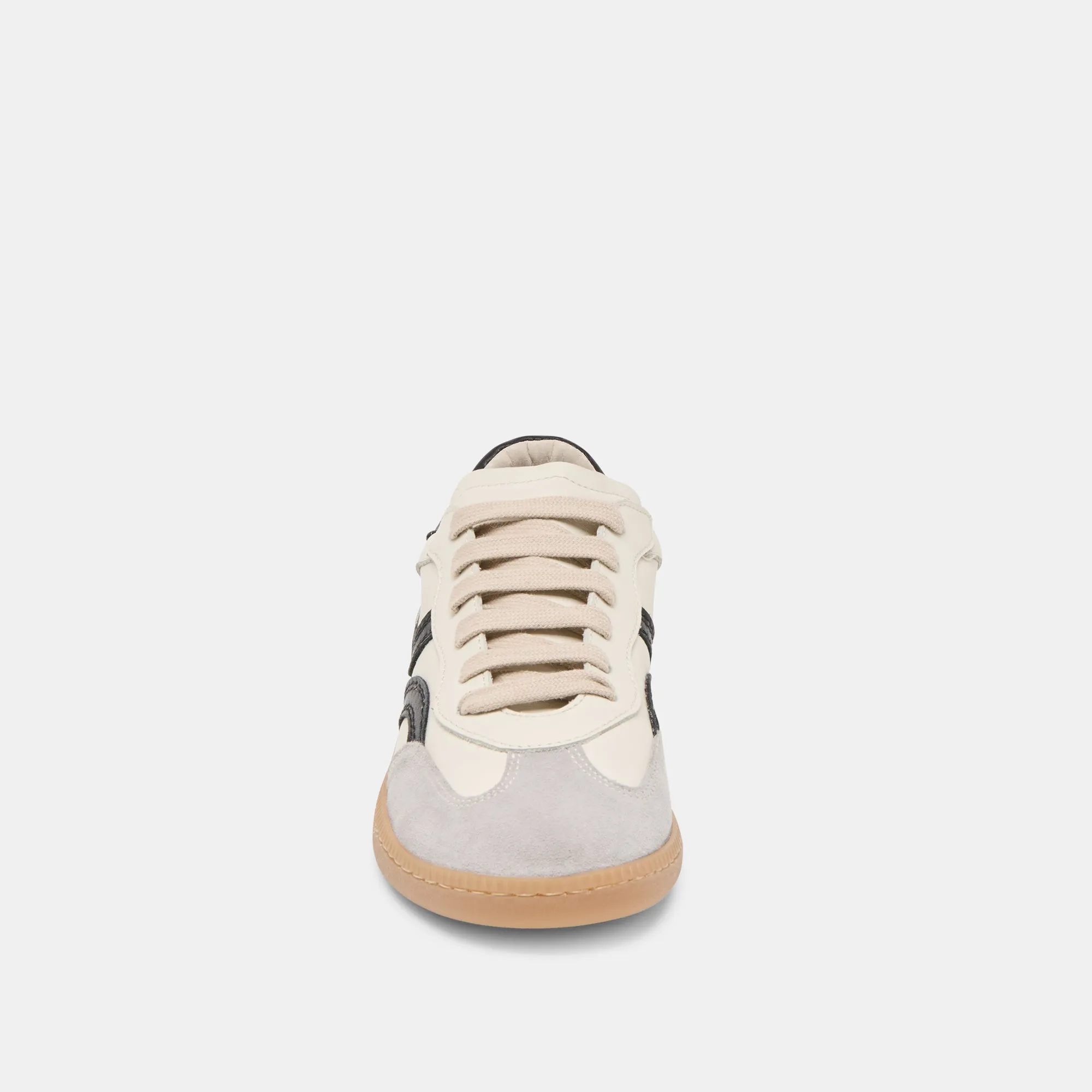 REBEL SNEAKERS WHITE BLACK LEATHER