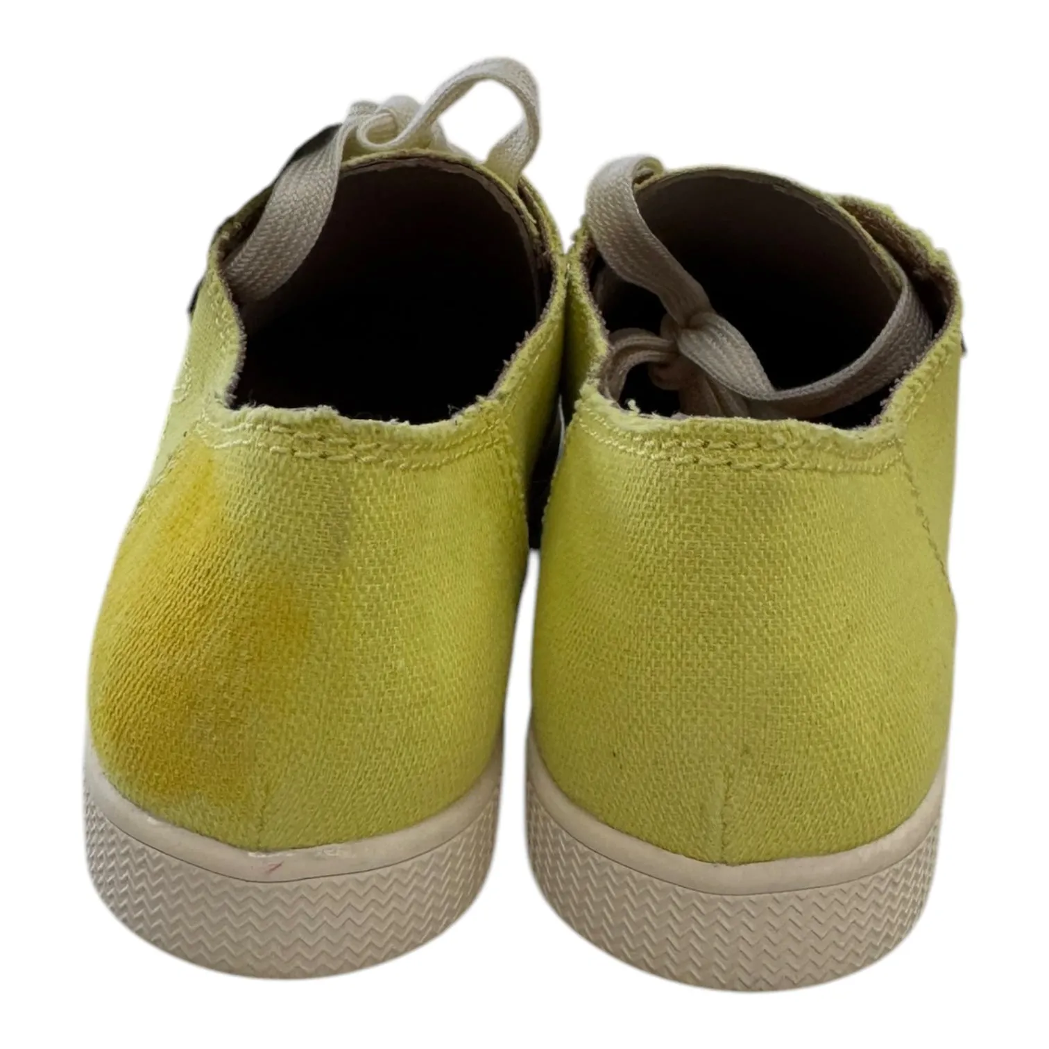 Shoes Sneakers By ZODIAC In White & Yellow, Size:8