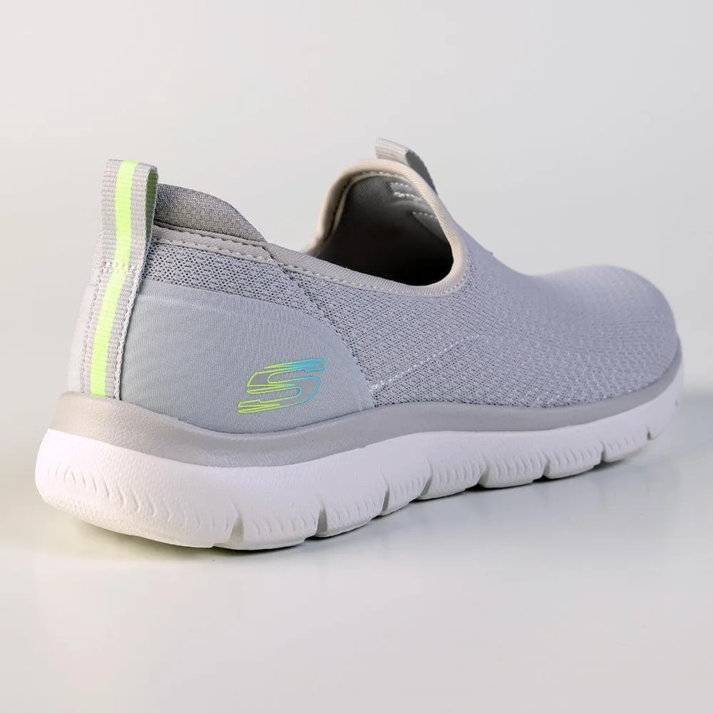 Skechers Summits Slip On Sports Sneaker - Light Grey