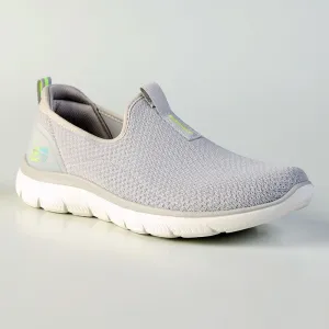 Skechers Summits Slip On Sports Sneaker - Light Grey