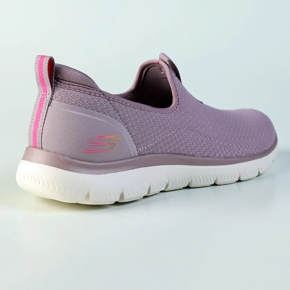 Skechers Summits Slip On Sports Sneaker - Mauve