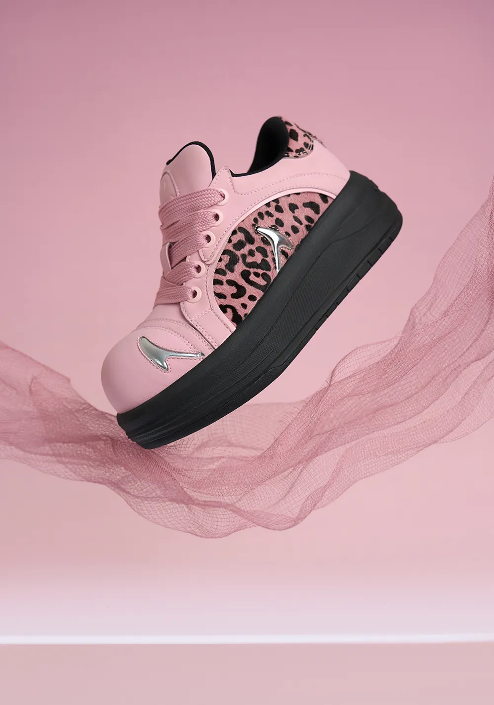 SMILEY丨Leopard Print Patchwork Series-Pink