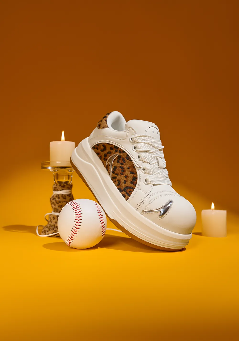 SMILEY丨Leopard Print Patchwork Series-White