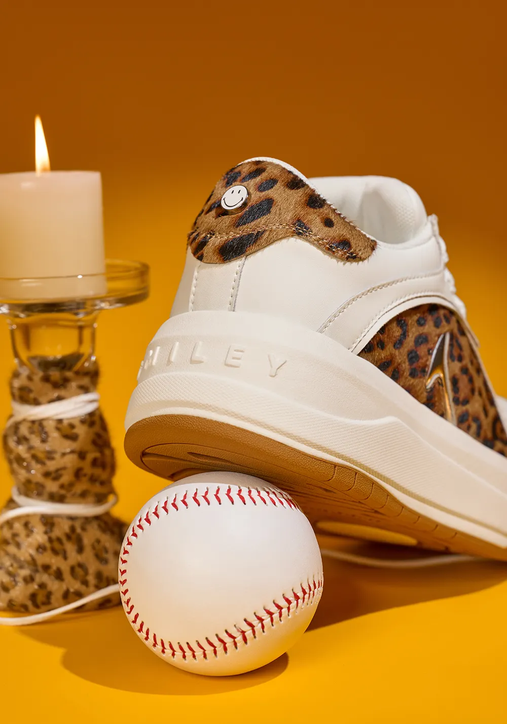 SMILEY丨Leopard Print Patchwork Series-White