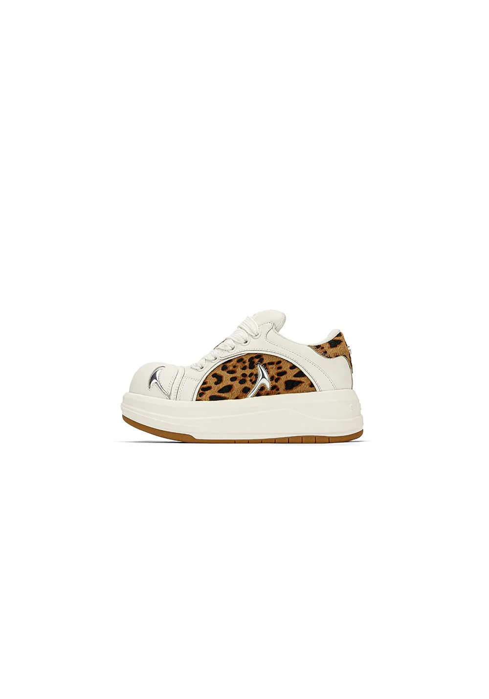 SMILEY丨Leopard Print Patchwork Series-White